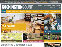 Tablet Screenshot of cockingtoncourt.org